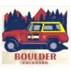 Boulder Colorado Vintage Sticker – vinyl decal printed in the USA