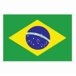 Brazil Flag Sticker – vinyl decal printed in the USA