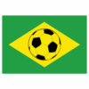 Brazil Soccer Flag Sticker – vinyl decal printed in the USA