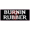 Burnin Rubber Skull Sticker – vinyl decal printed in the USA