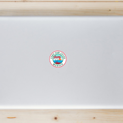 Cabo San Lucas Mexico Laptop Sticker shown on a laptop lid