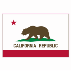 California Flag Sticker – vinyl decal printed in the USA
