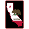 California State Bear Sticker – vinyl decal printed in the USA