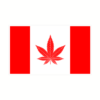 Canada Marijuana Legalization Flag Sticker – vinyl decal printed in the USA