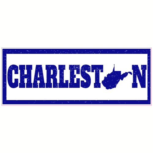 Charleston WV Bumper Sticker – vinyl decal printed in the USA