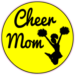 Cheer Mom Sticker – vinyl decal printed in the USA