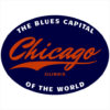 Chicago Blues Capital Sticker – vinyl decal printed in the USA