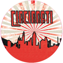 Cincinnati City Retro Vintage Sticker – vinyl decal printed in the USA