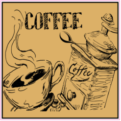 Coffee Sticker – vinyl decal printed in the USA