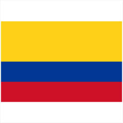 Colombia Flag Sticker – vinyl decal printed in the USA