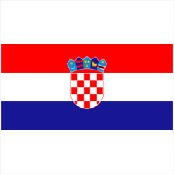 Croatia Flag Sticker – vinyl decal printed in the USA