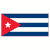 Cuba Flag Sticker – vinyl decal printed in the USA