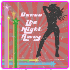 Dance The Night Away Retro Sticker – vinyl decal printed in the USA