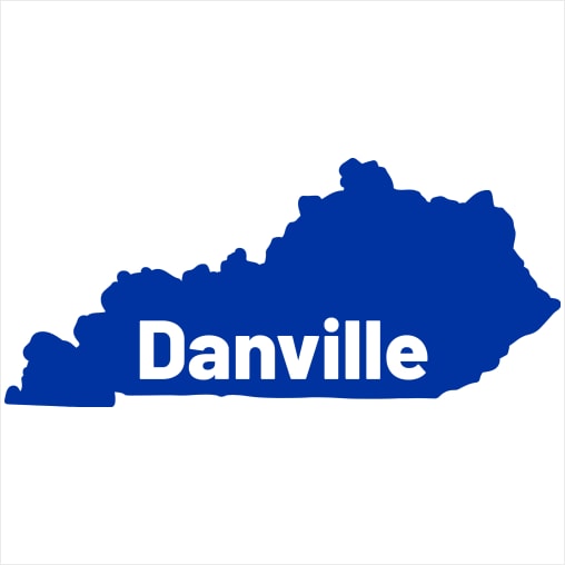 Danville Kentucky Sticker – vinyl decal printed in the USA