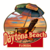 Daytona Beach Florida Beach Sticker – vinyl decal printed in the USA