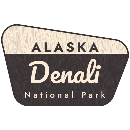 Denali National Park Sign Sticker – vinyl decal printed in the USA