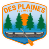 Des Plaines Illinois River Canoe Sticker – vinyl decal printed in the USA