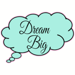 Dream Big Sticker – vinyl decal printed in the USA