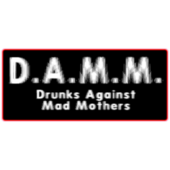 Drunks Against Mad Mothers Cooler Sticker – vinyl decal printed in the USA