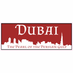 Dubai Pearl Of The Persian Gulf Sticker – vinyl decal printed in the USA