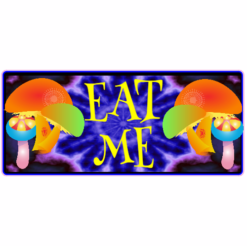 Eat Me Mushroom Sticker – vinyl decal printed in the USA
