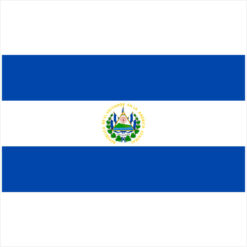 El Salvador Flag Sticker – vinyl decal printed in the USA