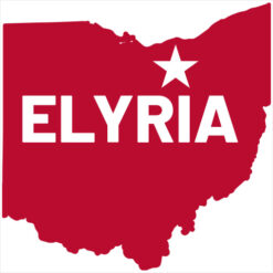 Elyria Ohio Sticker – vinyl decal printed in the USA