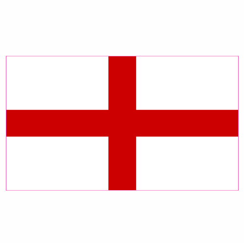 England Flag Sticker – vinyl decal printed in the USA