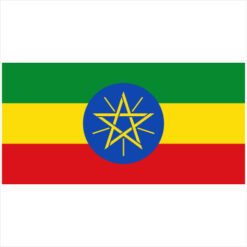 Ethiopia Flag Sticker – vinyl decal printed in the USA