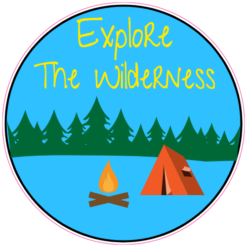 Explore The Wilderness Sticker – vinyl decal printed in the USA