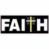 Faith Christian Cross Sticker – vinyl decal printed in the USA