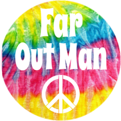 Far Out Man Tie Dye Sticker – vinyl decal printed in the USA