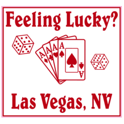 Feeling Lucky Las Vegas Sticker – vinyl decal printed in the USA