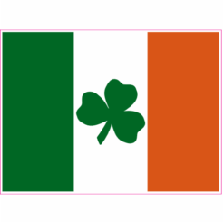 Flag Of Ireland Sticker – vinyl decal printed in the USA