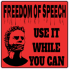Freedom Of Speech Sticker – vinyl decal printed in the USA