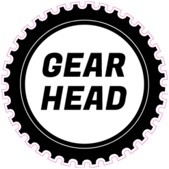 Gear Head Gear Sticker – vinyl decal printed in the USA