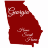 Georgia Home Sweet Home Sticker – vinyl decal printed in the USA