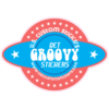 Get Groovy Stickers Retro Sticker – vinyl decal printed in the USA