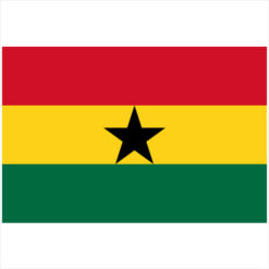 Ghana Flag Sticker – vinyl decal printed in the USA