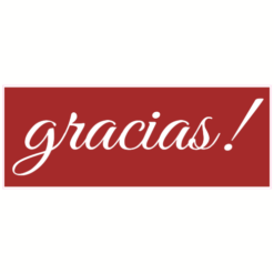 Gracias Spanish Thank You Sticker – vinyl decal printed in the USA