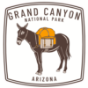 Grand Canyon National Park Donkey Sticker – vinyl decal printed in the USA