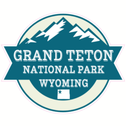Grand Teton National Park Wyoming Sticker – vinyl decal printed in the USA