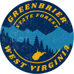 Greenbrier State Forest WV Sticker – vinyl decal printed in the USA