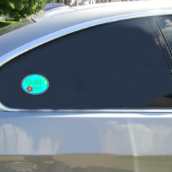 Hawaii Aloha State Car Sticker shown on a vehicle rear window