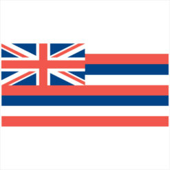 Hawaii Flag Sticker – vinyl decal printed in the USA