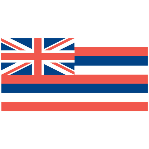 Hawaii Flag Sticker – vinyl decal printed in the USA