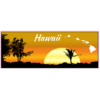 Hawaii State Sunset Bumper Sticker – vinyl decal printed in the USA