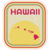 Hawaii Sun Retro Sticker – vinyl decal printed in the USA