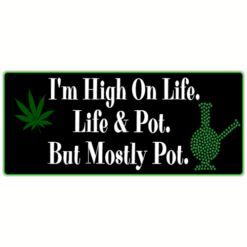 High On Life Pot Sticker – vinyl decal printed in the USA