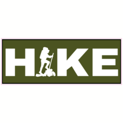 Hike Hiking Sticker – vinyl decal printed in the USA